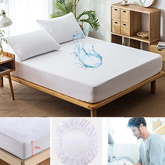 Mattress Fitted Cover with 100% Waterproof